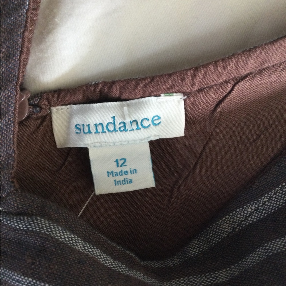 Sundance Allende Stripe Linen Dress Size 12/2 - Picture 6 of 9